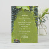Invitation Vignoble thème Mariage (Debout devant)