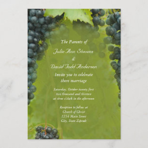 Invitation Vignoble thème Mariage