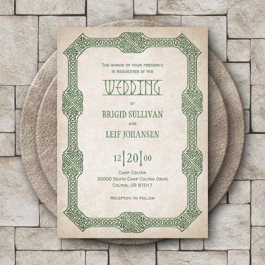 Invitation Viking Celtic Gamer Mariage