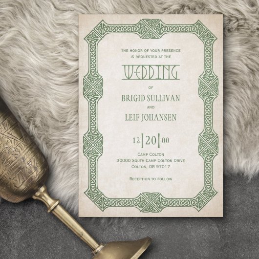 Invitation Viking Celtic Gamer Mariage