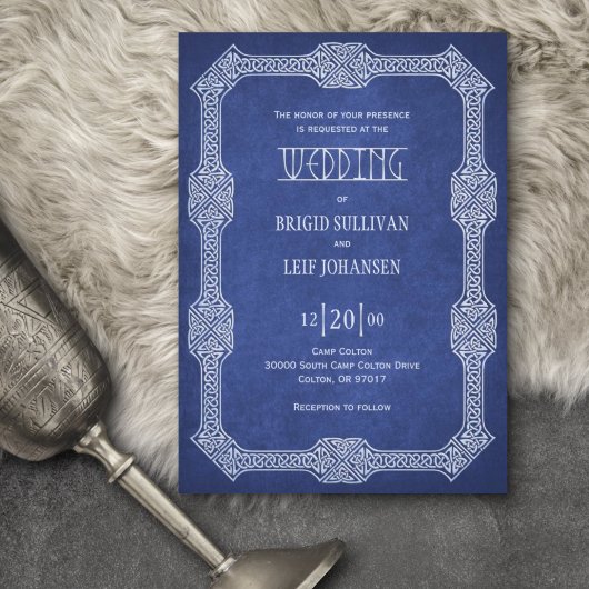 Invitation Viking Celtic Gamer Mariage