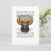 Invitation Viking Warrior Nordic Norse Mythologie Valhalla Gi (Debout devant)