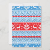 Invitation Vilain pull rennes de Noël sapin de Noël (Dos)