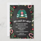 Invitation Vilain Sweat de Noël Bureau fête de Noël (Devant)