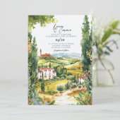 Invitation Villa Toscane Italie Destination Mariage (Debout devant)