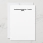 Invitation Villa toscane Vignoble italien aquarelle vignoble (Dos)