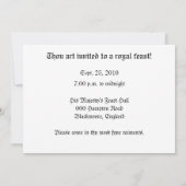 Invitation Village de la Renaissance (Dos)