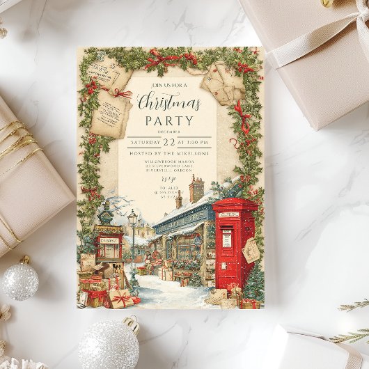 Invitation Village de Noël victorien