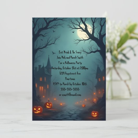 Invitation Village d'Halloween (Debout devant)