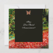 Invitation VILLAGE RUSTIQUE ANTIQUE EN TOUSCANIE, rouge bleu (Dos)