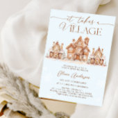 Invitation Village Snowy Winter Boy Baby shower