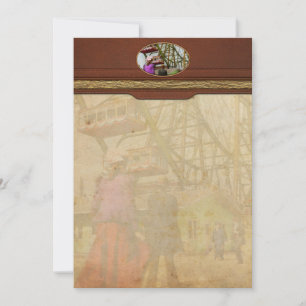 Invitation Ville - Chicago, IL - La première grande roue 1893