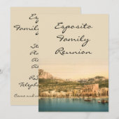 Invitation Ville de Capri, île de Capri, Campanie, Italie (Devant / Derrière)