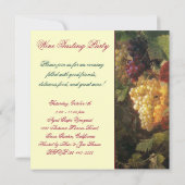 INVITATION VILLE DE VIN VIGNOBLE VIN VIGNOBLE FÊTE DE DÉGUSTA (Dos)
