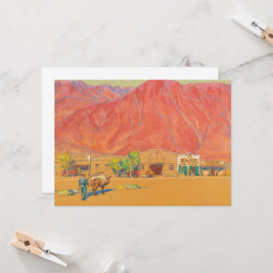 Invitation Ville et falaises par Maynard Dixon