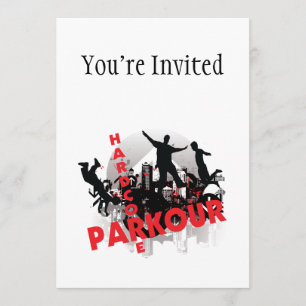 Invitation Ville inconditionnelle de grunge de Parkour
