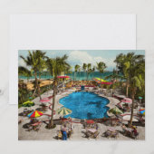 Invitation Ville - Miami FL - Assis piscine 1941 (Devant / Derrière)