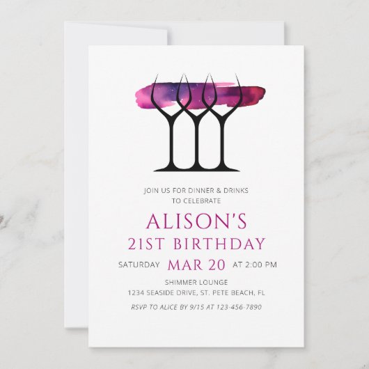 Invitation Vin 21e anniversaire (Devant)