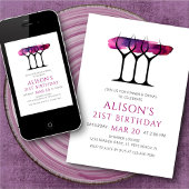 Invitation Vin 21e anniversaire