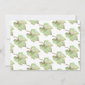 Invitation Vin aquarelle | Elegant Engagement Party (Dos)