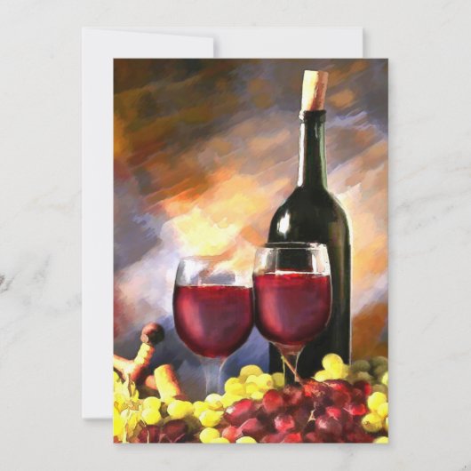 Invitation Vin avant et après (Devant)