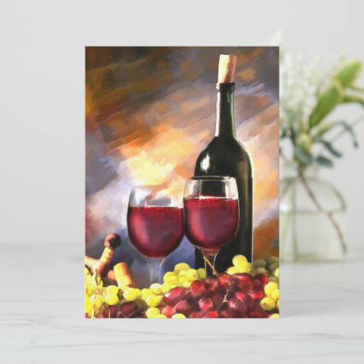 Invitation Vin avant et après (Debout devant)