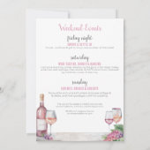 Invitation Vin avant les vœux de mariage enterrement de vie d (Dos)