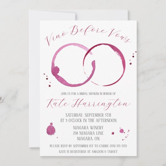 Invitation Vin Avant Vaches, Vin, Tissus De Vin, Fête des mar (Devant)