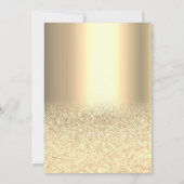 Invitation Vin Ballons en verre Parties scintillant or retrai (Dos)