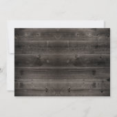 Invitation Vin Baril Rustique Chaîne Lumière Barre Fête des m (Dos)