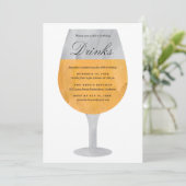 Invitation Vin blanc (Debout devant)