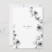 Invitation Vin blanc orchidée (Dos)