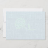 Invitation Vin Blue Rose coureur Bib Marathon Mariage (Dos)