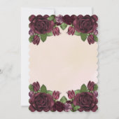 Invitation Vin | Blush | Peinture Mauve Baptême Floral (Dos)