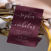 Invitation Vin Bourgogne / Partie d'engagement du script Plum