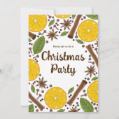 Invitation Vin chaud de Noël épicé (Devant)