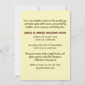 Invitation Vin chaud de Noël épicé (Dos)