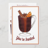 Invitation Vin Chaud Fête de Bienvenue Maison Ouverte Pendais (Devant / Derrière)