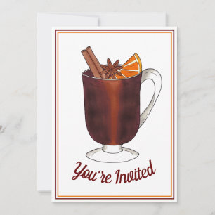 Invitation Vin Chaud Fête de Pendaison de Crémaillère Maison 