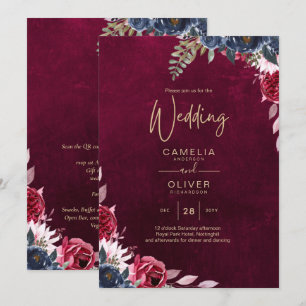 Invitation Vin de baie floral mariage