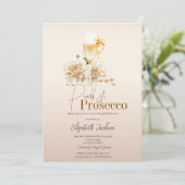Invitation Vin de fleurs blanches Perles Prosecco Réception d (Debout devant)