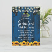 Invitation Vin de la Marine Blue Sunflower 30e anniversaire (Debout devant)