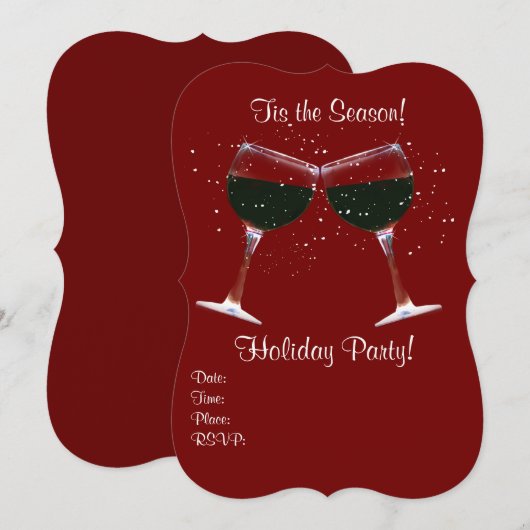 Invitation Vin de vacances (Devant / Derrière)