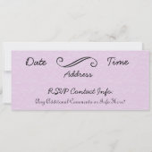 Invitation Vin Dégustation Douche ou Raisins d'Invitation de (Dos)