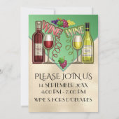 Invitation Vin et Amis - Voir verso - (Dos)