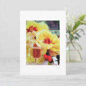 INVITATION VIN ET FLEURS (Debout devant)