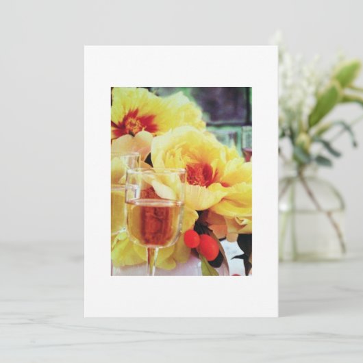 INVITATION VIN ET FLEURS (Debout devant)