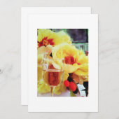 INVITATION VIN ET FLEURS (Devant / Derrière)