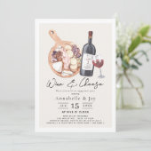 Invitation Vin et fromage Charcuterie (Debout devant)