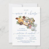Invitation Vin et fromage Charcuterie Commission Engagement (Devant)
